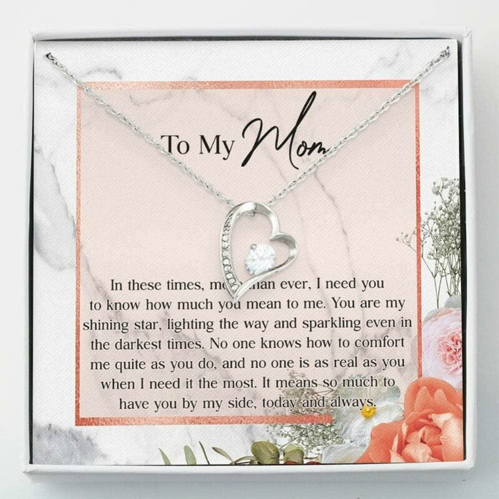 Mom Necklace Gift  To My Mom Necklace Gift Gift Mothers Day Forver Love Necklace