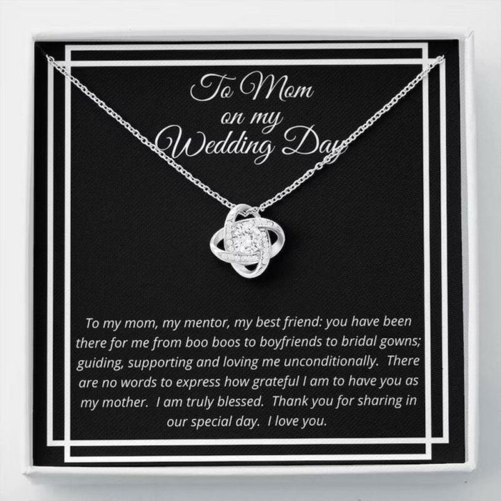 Mom Necklace Gift, Mother Of The Bride Necklace Gift From Daughter, Gratitude Gift From Bride
