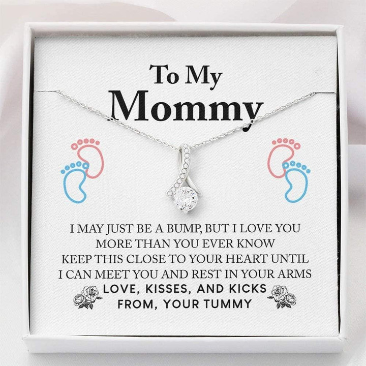 Mom Necklace Gift, First Time Mom Pregnancy Gift  New Mommy Necklace