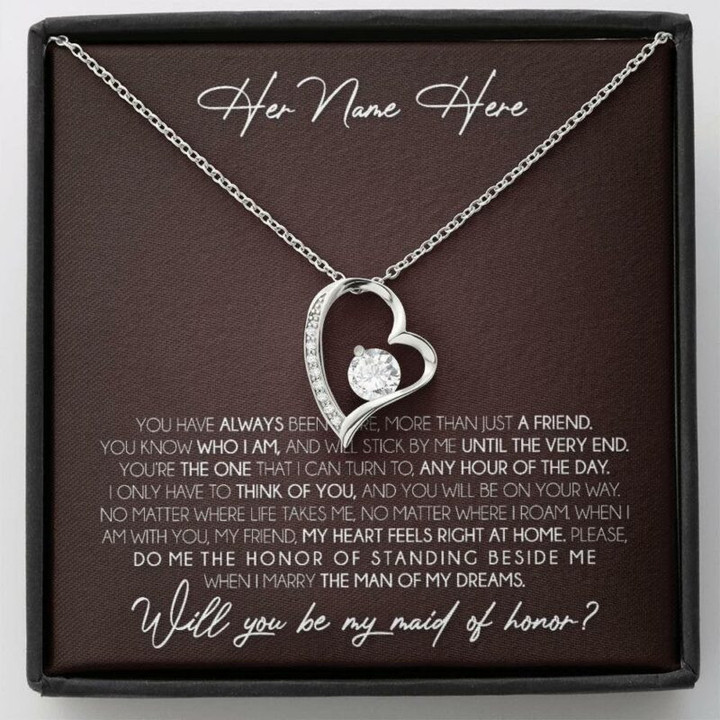 Maid Of Honor Gift Ideas, Sister Necklace Gift, Personalized Necklace Maid Of Honor Gift