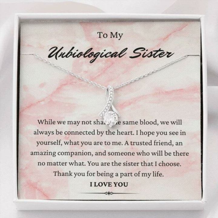 Sister Necklace Gift, To My Unbiological Sister Necklace Gift, Gift For Best Friend Soul Sister