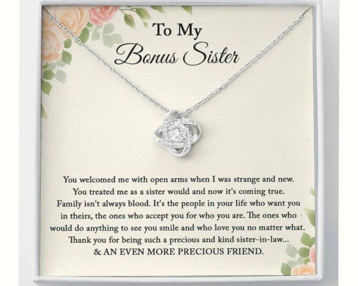Sister Necklace Gift, Bonus Sister Necklace Gift Gift, Sister In Law, Sister Of The Groom, Wedding, Bridesmaid