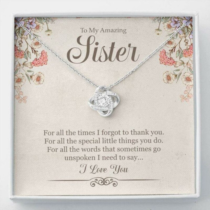 Sister Necklace Gift, Sister Mothers Day Gift, Mothers Day Gift For Sister, Gift For Sister On Mothers Day