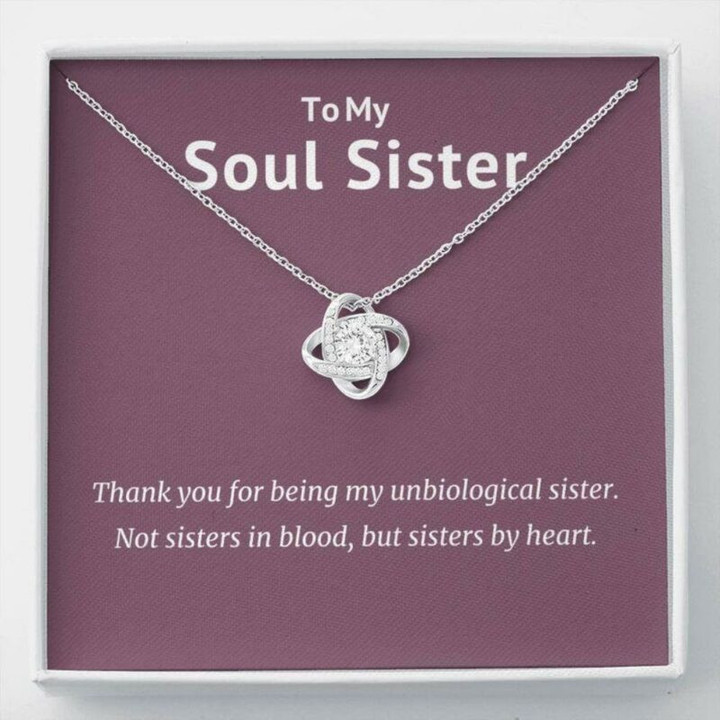Sister Necklace Gift, Soul Sister Necklace Gift, Unbiological Sister, Best Friend Gift, Necklace, Friendship Gift