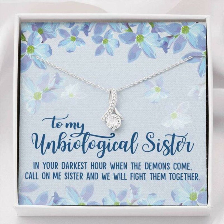 Sister Necklace Gift, Unbiological Sister Necklace Gift Gift
