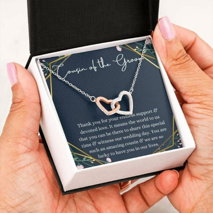 Cousin Necklace, Cousin Of The Groom Necklace Gift, Wedding Gift From Bride And Groom