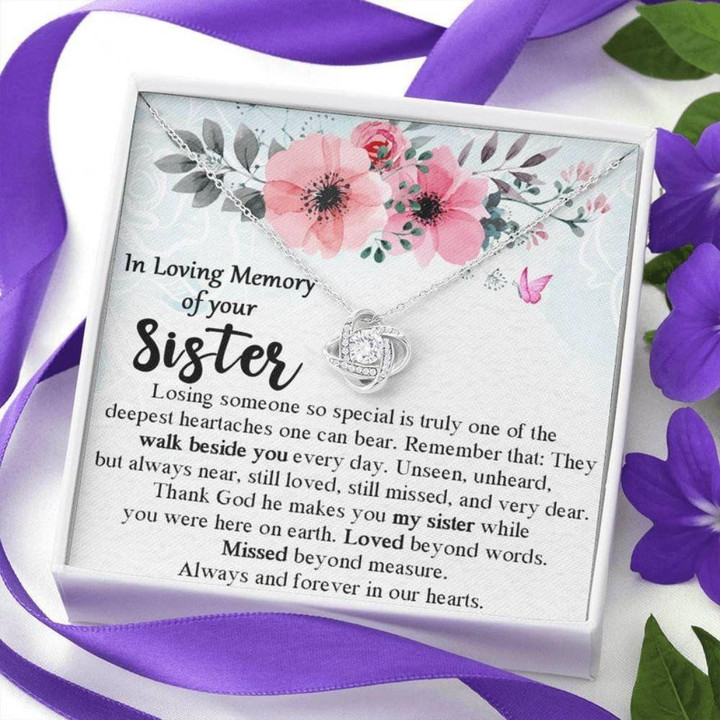 Loss Of Sister Necklace, Memorial Gift For Loss Of Sister Gift For Mother, Sister Memorial Gift, Sister Passing Jewelry, Sympathy Gift