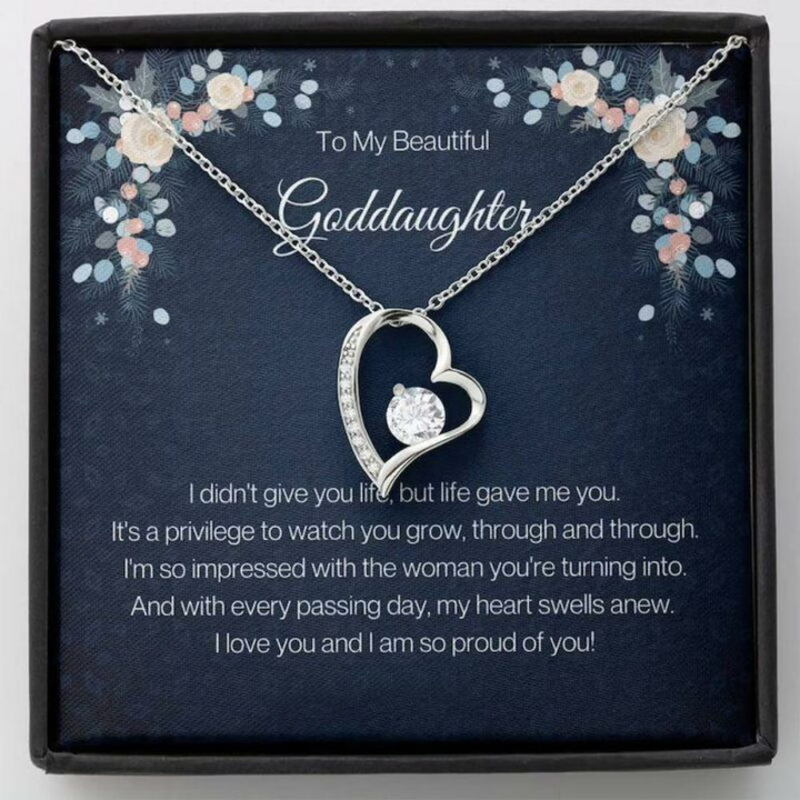 GodGranddaughter Graduation Gift, Goddaughter Gift, Birthday Christmas Gift Necklace to Goddaughter