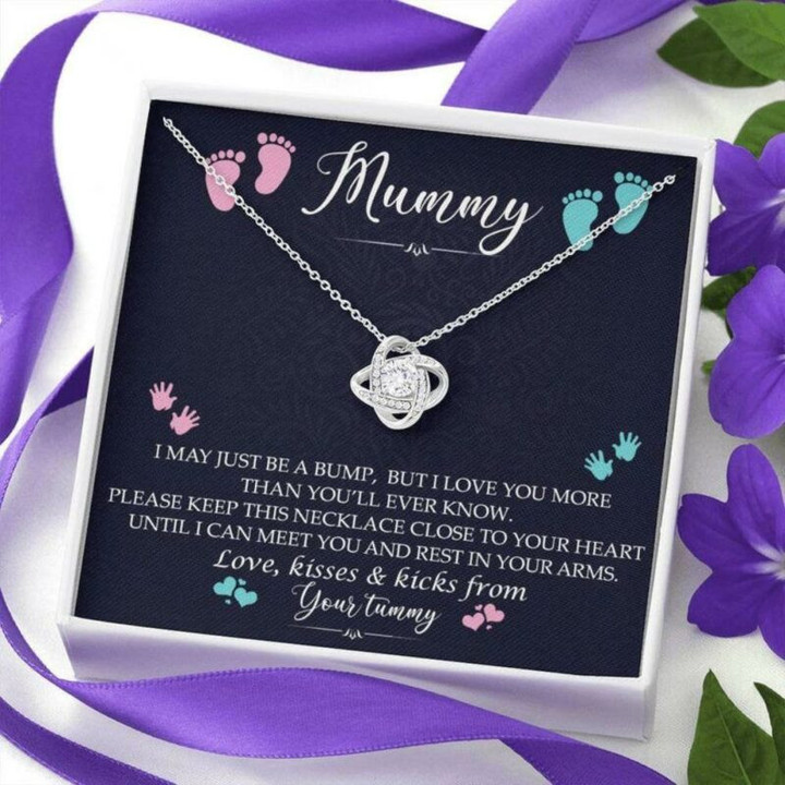 New Mommy Necklace, Gift From Baby Bump, New Mom, First Time Mom Pregnancy, Mommy To Be