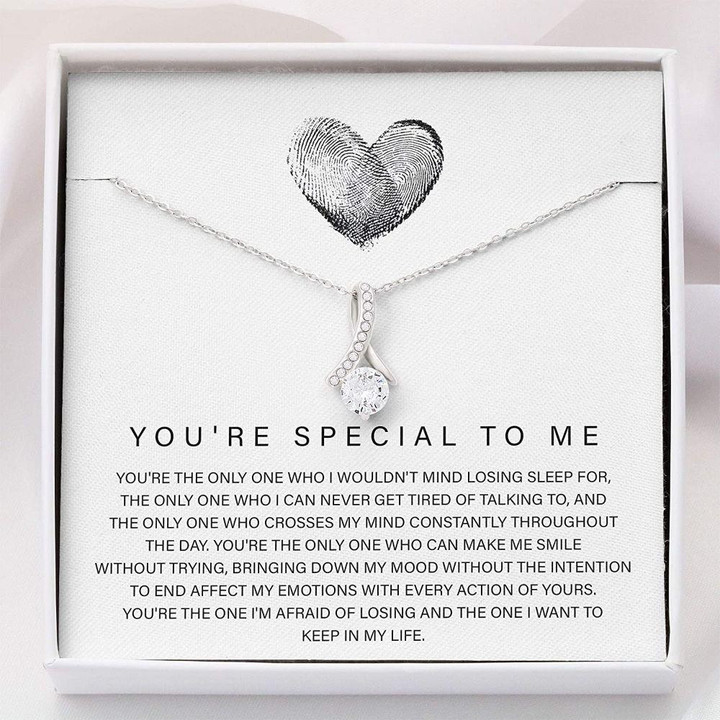 Girlfriend Necklace Gift, You�re Special To Me Gifts � Necklace Gift Fo Her � Alluring Beauty Necklace With Gift Box