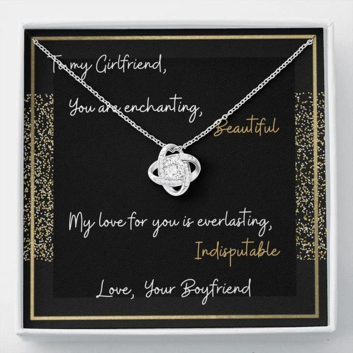 Girlfriend Necklace Gift � Gift To Girlfriend � Gift Necklace Message Card � To My Girlfriend Enchanting