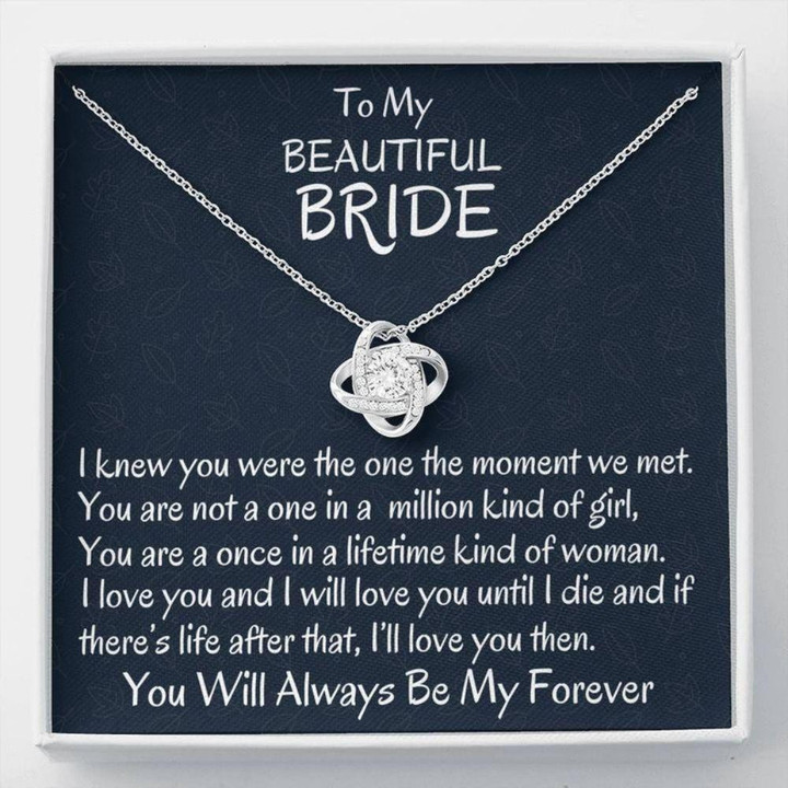 Future Wife Necklace Gift, To My Bride Necklace, Wedding Day Gift For Bride From Groom, Gift For Wife To Be