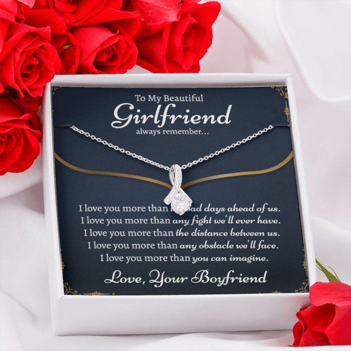 Girlfriend Necklace Gift, Romantic Gift For Girlfriend, Gift To Get Your Girlfriend, 1st Gift For Girlfriend, Girlfriend Gift