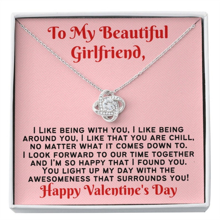 Girlfriend Necklace Gift, I Like You Girlfriend Valentine�s Day Necklace Not Serious