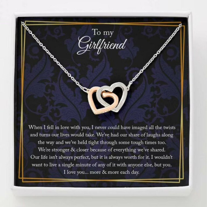 Girlfriend Necklace Gift, To My Girlfriend Gift Necklace, Necklace For Girlfriend, Gift For Her, Anniversary Gift