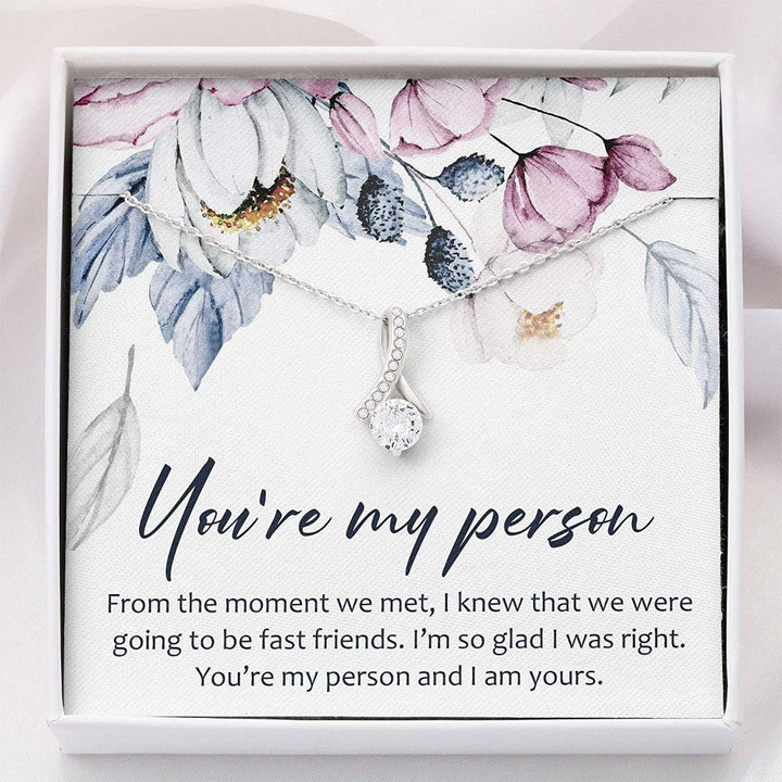 Girlfriend Necklace Gift, You Are My Person Gifts Necklace � Necklace With Gift Box For Birthday Christmas