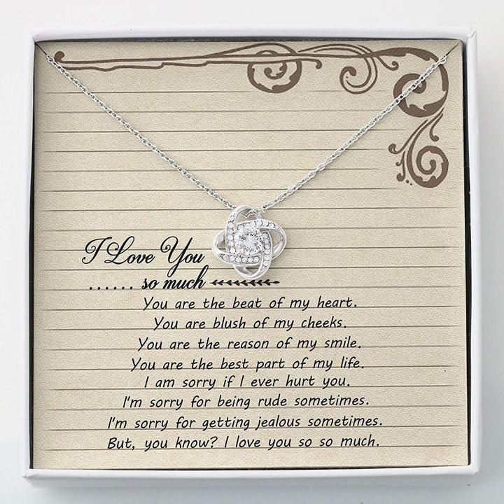Girlfriend Necklace Gift, Wife Necklace, Necklace Gift For Her � Love You So Much Necklace