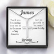 Dad Necklace, Personalized Father Of The Groom Gift From Bride, Gift For Father In Law, FatherInLaw Gift On Wedding Day, Future Father In Law Christmas gift for dad