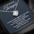 Therapist Necklace Gift, Appreciation Gift For A Therapist, Love Knot Necklace, Therapist Gift