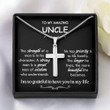 Uncle Necklace, Gift For Uncle From Niece To Uncle, Uncle Gift, Best Uncle Necklace Gift, Fathers Day Gift For Uncle