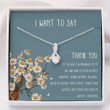 Friend Necklace, Grateful Necklace  Thank You Necklace  Alluring Beauty Necklace With Gift Box For Birthday Christmas