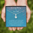 In Loving Memory Of Your Dad Necklace, Memorial Gifts For Loss Of A Father Gift Necklace