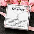 Friend Necklace, To A Great Coworker A Little Better Alluring Beauty Necklace Gift