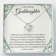 Goddaughter Necklace Gifts From Godmother, Baptism Gift, First Communion Gift For Girls