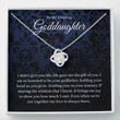 Goddaughter Necklace Gifts From Godfather, Baptism Gift, First Communion Gift For Girls