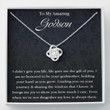 Godson Necklace, Godson necklace gifts from godmother, baptism, first communion, confirmation