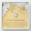Goddaughter Necklace, Cute Goddaughter Gift  Baptism Gift  Goddaughter Love Birthday Necklace  Meaningful Card