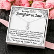 Daughter-in-law Necklace, To My Badass Daughter-In-Law Honor Necklace Gift Gift for Daughter-in-law