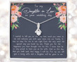 Daughter-in-law Necklace, Daughter In Law Gift On Wedding Day, Future Daughter In Law, Wedding Gift, Bride Gift From Mother In Law Gift for Daughter-in-law