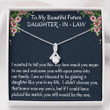 Daugter-in-law Necklace, Future Daughter-In-Law Gift On Wedding Day ? Bride Gift From Mother In Law, Bonus Daughter Necklace Gift for Daughter-in-law