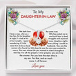 Daughter Necklace, Daughter-In-Law Necklace, To My Daughter-In-Law Necklace, Gift For Daughter Love Always Gift for Daughter-in-law