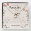 Daughter Necklace, Bride Necklace Gift From Mom To Daughter On Wedding Day, Gift For Daughter On Wedding Day Gift for Daughter-in-law