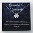 Godmother Necklace, Godmother & Goddaughter Necklace, Birthday Gift For Godmother From Goddaughter