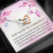 Godmother Necklace, Godmother Proposal Gift  Will You Be My Godmother?  Baptism Godmother  Christening Necklace Gift