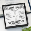 Godfather Necklace, Meaningful Godfather Proposal Cross Necklace, Will You Be My Godfather Gift, Proposing To Godfather