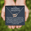 Stepdaughter Necklace, To My Bonus Daughter Two Hearts Necklace, Stepdaughter Gift, Gift For Bonus Daughter, Daughter In Law