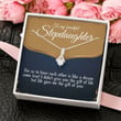 Stepdaughter Necklace Gift From Stepmother, Bonus Daughter Wedding Day Necklace