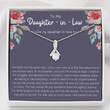 Daughter Necklace, To My Daughter In Law Gifts Necklace, Daughter In Love Necklace Gift