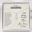 Daughter Necklace, Stepdaughter Necklace, To My Daughter Necklace Gift  Gift For Daughter From Mom