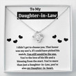 Daughter-in-law Necklace, To My Daughter-In-Law Blessing From The Start Necklace Gift