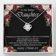 Daughter Necklace, To my badass daughter necklace, mother daughter necklace, gift for daughter from mom
