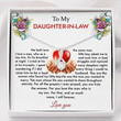 Daughter Necklace, Daughter-In-Law Necklace, To My Daughter-In-Law Necklace, Gift For Daughter Love Always