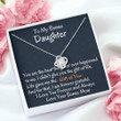 Stepdaughter Necklace, To My Bonus Daughter Love Knot Necklace, Birthday Gift, I Love You