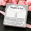 Daughter-in-law Necklace, To My Daughter-In-Law Honor Alluring Beauty Necklace Gift