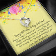 Girlfriend Necklace, Gift To My Girlfriend  Gift Necklace Happy Birthday To My Girlfriend Yellow Celebrate
