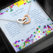 Daughter Necklace, Gift To Daughter  Gift Necklace Message Card  To Daughter From Dad  Happy Birthday